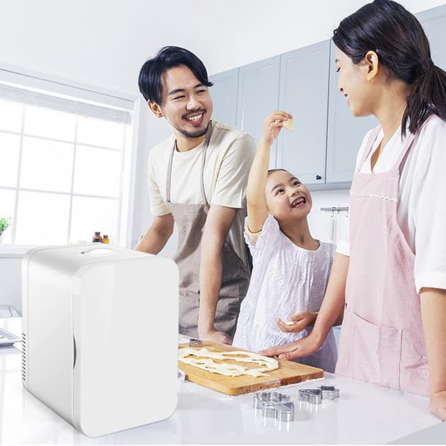 Cool Baby COOLBABY CZBX03 8L Mini Refrigerator Small Car Home Fridge Portable Dual-Use Travel Freezer Ultra Quiet Low Noise Cooler Warmer