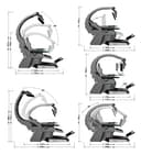 كرسي قيمنق احترافي تدعم ثلاث شاشات INGREM YXC6UNI Zero Gravity Recline PC Gamer Chair with Heat Massage Cockpit RGB Swivel Racing - COOLBABY