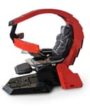 كرسي قيمنق احترافي تدعم ثلاث شاشات INGREM YXC6UNI Zero Gravity Recline PC Gamer Chair with Heat Massage Cockpit RGB Swivel Racing - COOLBABY