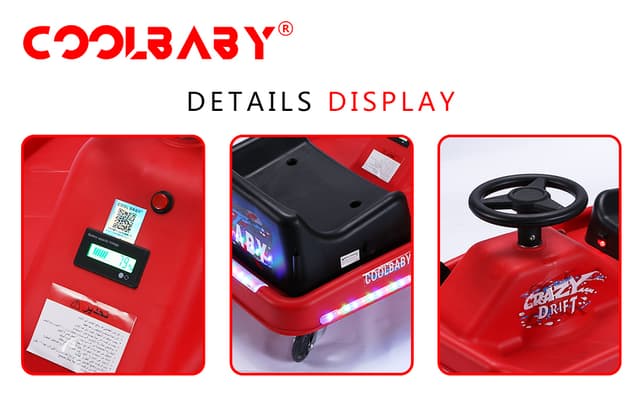 سكوتر درفت كهربائي للأطفال Electric Scooter  Drifting Ride On - COOLBABY