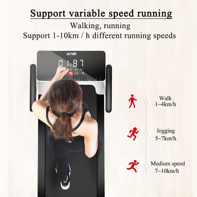 Cool Baby COOLBABY PBJ04 Multifunctional Foldable Fitness Home Treadmill Indoor Exercise Equipment Gym Folding House Fitness Treadmills