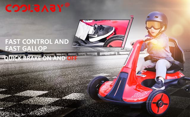 سكوتر كهربائي درفت للاطفال كول بيبي COOLBABY BDQ8108 Children Electric Drift Car - 215363