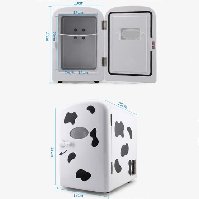 ثلاجة صغيرة للسيارة 4L أبيض Mini Car Freezer Refrigerator - COOLBABY