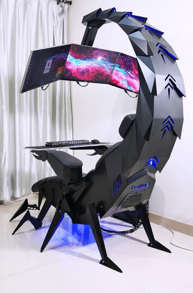 Cool Baby COOLBABY TKC Zero Gravity Imperator Works Computer Ergonomic Scorpion Integrated Cockpit Gaming Chair,Black(Customized products)