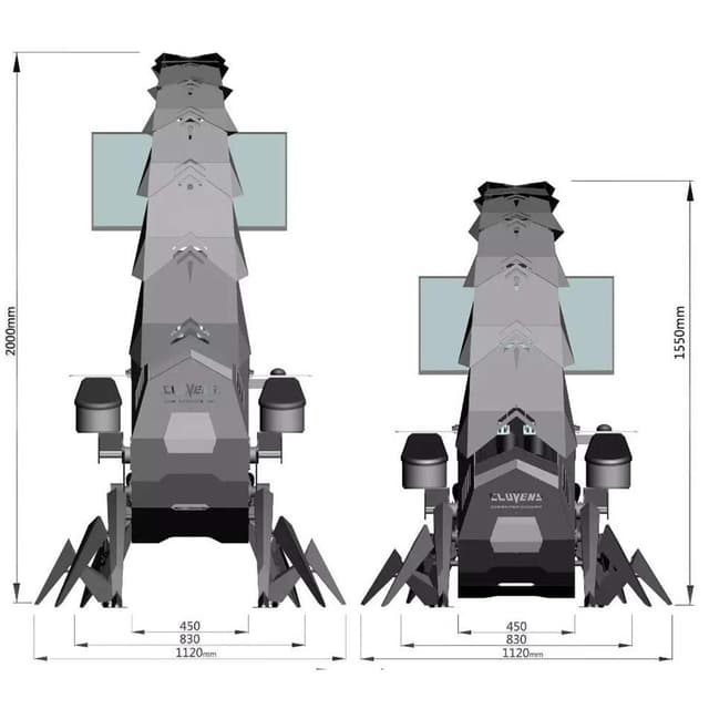 Cool Baby COOLBABY TKC Zero Gravity Imperator Works Computer Ergonomic Scorpion Integrated Cockpit Gaming Chair,Black(Customized products)