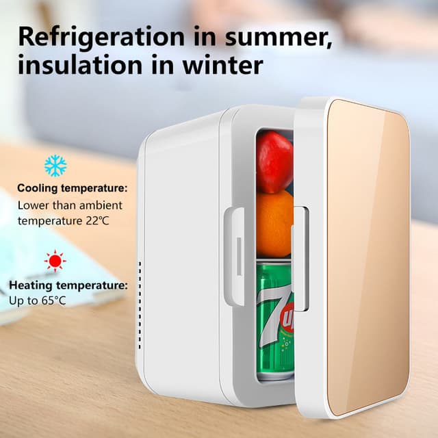 ثلاجة صغيرة للسيارة 8L زهري Car Refrigerator Mini Fridge - COOLBABY