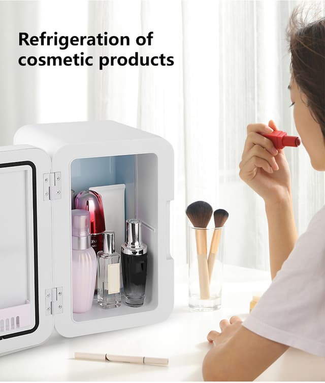 ثلاجة صغيرة للسيارة 8L زهري Car Refrigerator Mini Fridge - COOLBABY