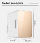 ثلاجة صغيرة للسيارة 8L زهري Car Refrigerator Mini Fridge - COOLBABY