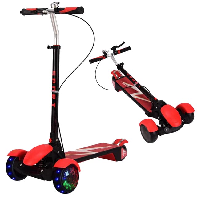 Cool Baby COOLBABY 688 3 Wheel Kids Kick Scooter Children's Folding Adjustable Height Scooters For Ages 3-16 Years With Music And Light - 215695