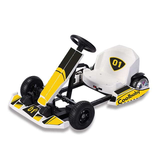 سكوتر كهربائي درفت للبالغين وللأطفال - 36 فولت - أبيض وأصفر COOLBABY DP10-OR-LHX electric scooter go cart electric