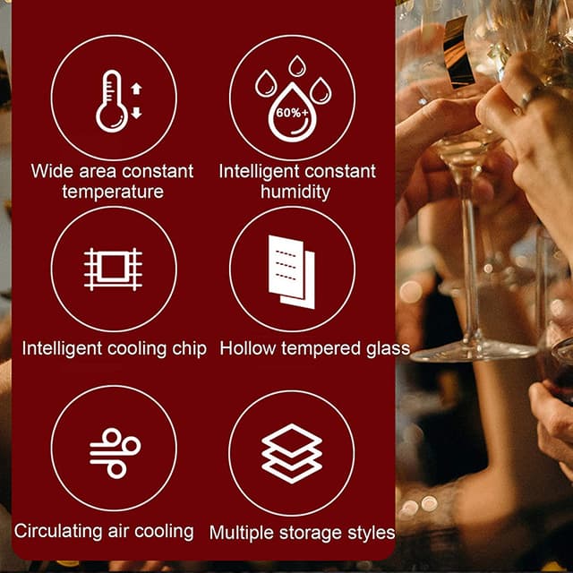 ثلاجة مشروبات إلكترونية 33 لتر كوول بيبي COOLBABY CZBX19 Mini Red Wine Cabinet