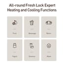 ثلاجة صغيرة 8L أبيض Mini Refrigerator Household Cosmetics Dual-use - COOLBABY