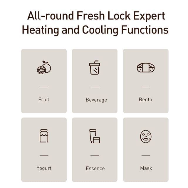 ثلاجة صغيرة 8L أبيض Mini Refrigerator Household Cosmetics Dual-use - COOLBABY