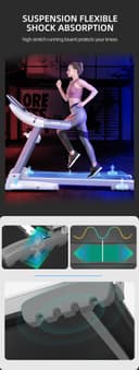 Cool Baby COOLBABY PBJ23 Fitness Automatic Treadmill - Foldable Motorized Walking & Running Machine - with 10 inch Touchscreen & Auto Incline - SW1hZ2U6NTk3NDQz