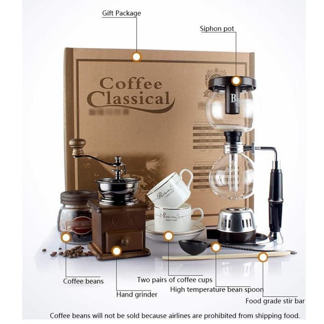 مجموعة تحضير قهوة سايفون Siphon Coffee Maker Set - COOLBABY