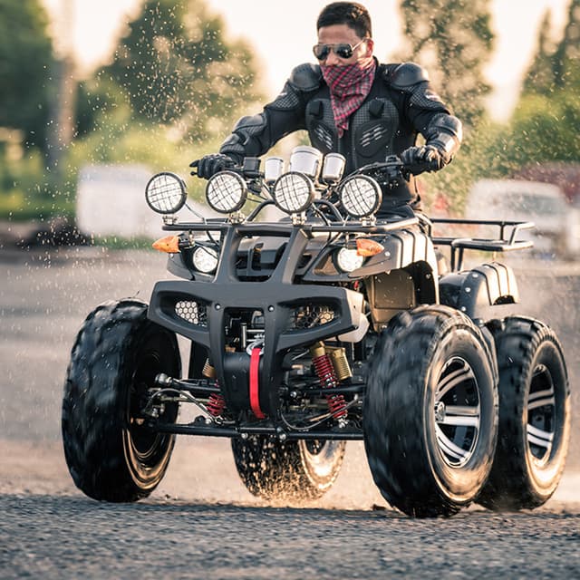 دراجه ناريه بأربع عجلات 150cc تعمل بالوقود كوول بيبي COOLBABY DGN01 Gas Powered Vehicle Motorbike Beach Buggy