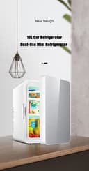 ثلاجة صغيرة للسيارة 10L أزرق Car Refrigerator Mini Fridge - COOLBABY - 215498