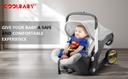 Cool Baby COOLBABY ETAQY01 Baby stroller car seat two-way baby carrier rocking chair cradle four-in-one stroller portable stroller foldable suspension wheel