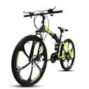 Cool Baby COOLBABY ZXCA5 Mountain Bike 26 inch Folding Bikes with Iron mountain frame, Featuring Magnesium alloy one-body wheel and 21 Speed Shifter