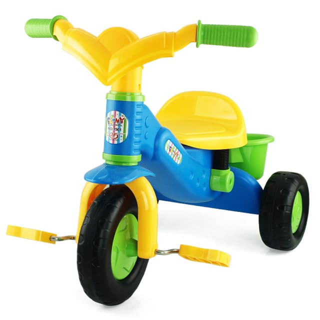 دراجه اطفال ثلاثية العجلات أصفر وأزرق كول بيبي Cool Baby COOLBABY TKSLC Kids Tricycle Baby Walkers Ride On Cars Safety Bicycle Stroller Outdoor Gear Toys