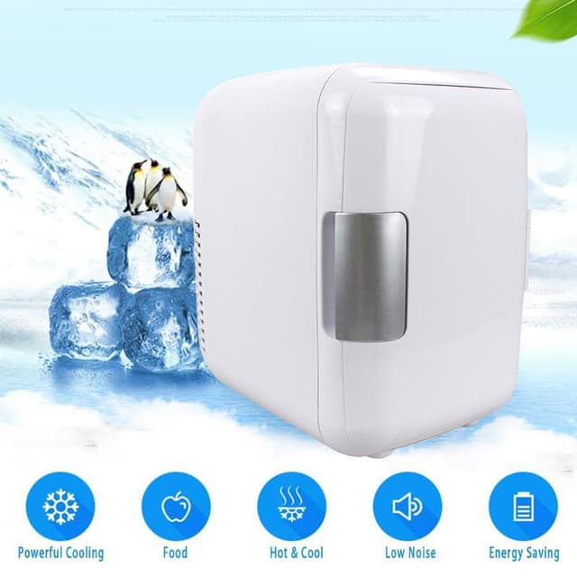 ثلاجة صغيرة 4L أبيض Mini Car Refrigerator Portable - COOLBABY