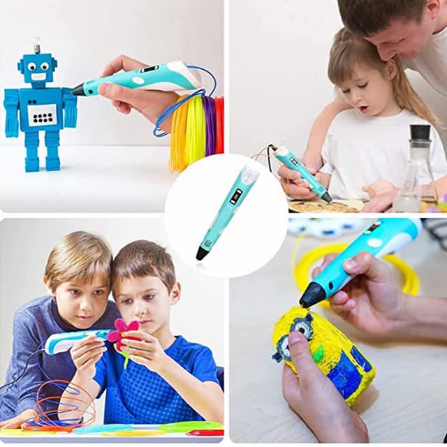 قلم ثلاثي الابعاد 12 لون كول بيبي Cool Baby SSZ113  3D printing graffiti pen with display
