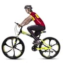 Cool Baby COOLBABY ZXCA5 Mountain Bike 26 inch Folding Bikes with Iron mountain frame, Featuring Magnesium alloy one-body wheel and 21 Speed Shifter