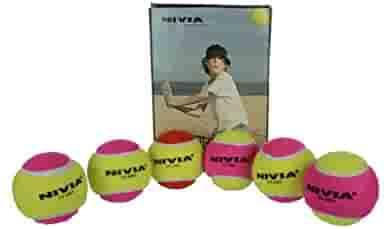 NIVIA TENNIS BALL HEAVY WEIGHT MULTI COLOUR LAWN-TENNIS BALL MULTI PURPOSE BALL
