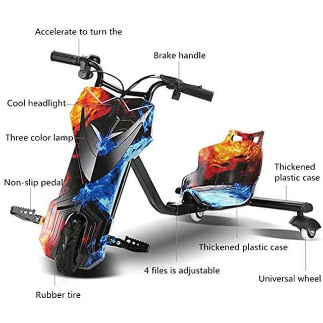 سكوتر دريفت للأطفال Kids Electric Drifting Trike Scooter - COOLBABY - SW1hZ2U6NTkwMzU0