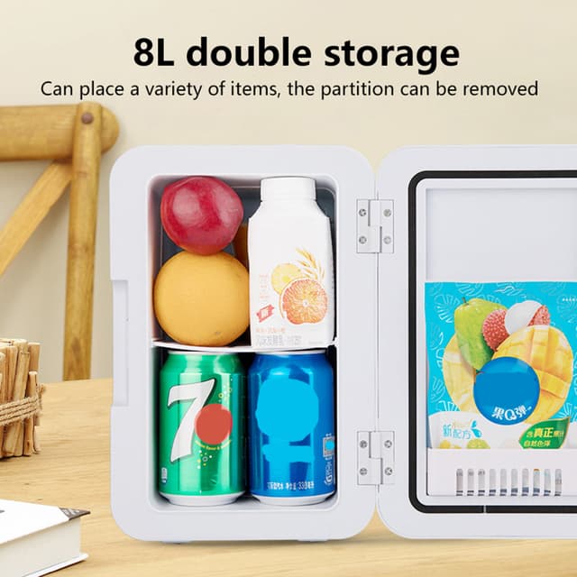ثلاجة صغيرة للسيارة 8L زهري Car Refrigerator Mini Fridge - COOLBABY