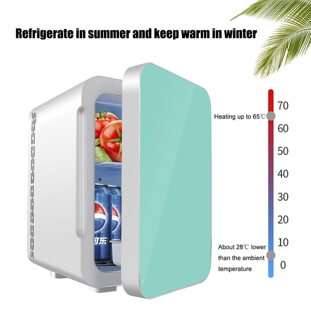 ثلاجة صغيرة للسيارة 22 لتر أزرق COOLBABY Car Refrigerator Mini Fridge