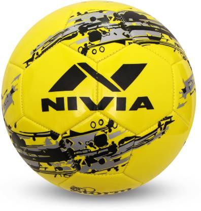 NIVIA SNOW STORM MACHINE STITCHED FOOTBALL SIZE – 5 YELLOW