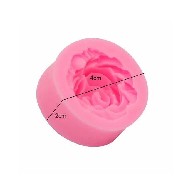 Cool Baby COOLBABY SSZ315 Cake Mould, DIY Rose Flower Silicone Mould Fondant Cake Decorating Tool Pastry Tool Chocolate Mould Soap Candle Mould, 5 Pieces, Pink - SW1hZ2U6NTkzNzgy