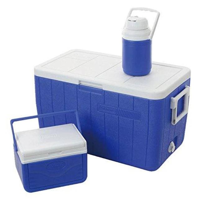 COLEMAN ICEBOX COMBO SET 54QT BLUE - SW1hZ2U6bnVsbA==