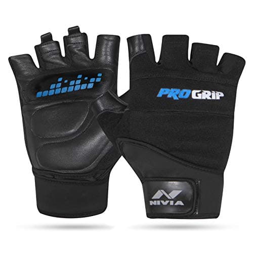 قفاز رياضي (L) - أسود NIVIA PROGRIP GYM GLOVES