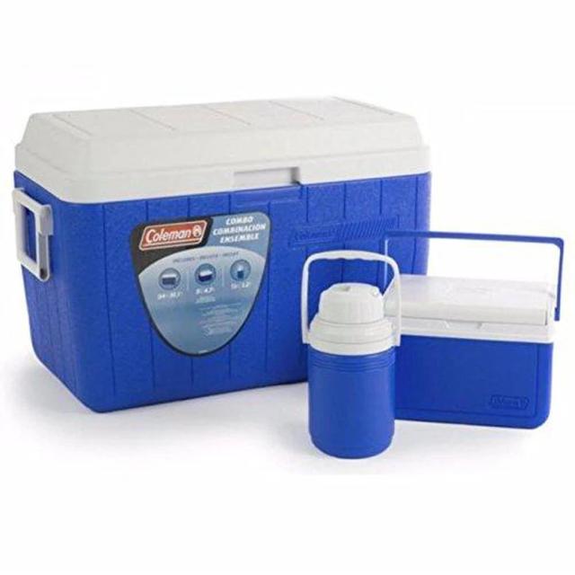 COLEMAN ICEBOX COMBO SET 54QT BLUE - SW1hZ2U6bnVsbA==