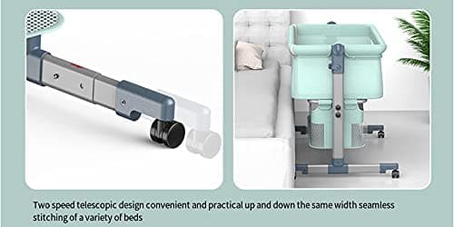 سرير اطفال متنقل قابل للطي والتفكيك مع مفصلات تعديل الارتفاع عادي وهزاز كول بيبي Coolbaby Portable Removable Crib Folding Adjustable Height Spliced-Size Crib Baby Crib