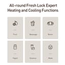 ثلاجة صغيرة 8L أبيض Mini Refrigerator Household Cosmetics Dual-use - COOLBABY