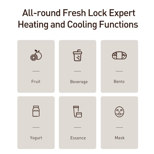 ثلاجة صغيرة 8L أبيض Mini Refrigerator Household Cosmetics Dual-use - COOLBABY