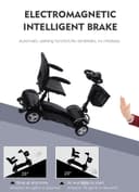 كرسي متحرك كهربائي لذوي الإحتياجات الخاصة رباعي العجلات 190 كيلوغرام 250 واط كوول بيبي COOLBABY X-01 Golf Cart Electric Adult Mobility Scooter Trolley