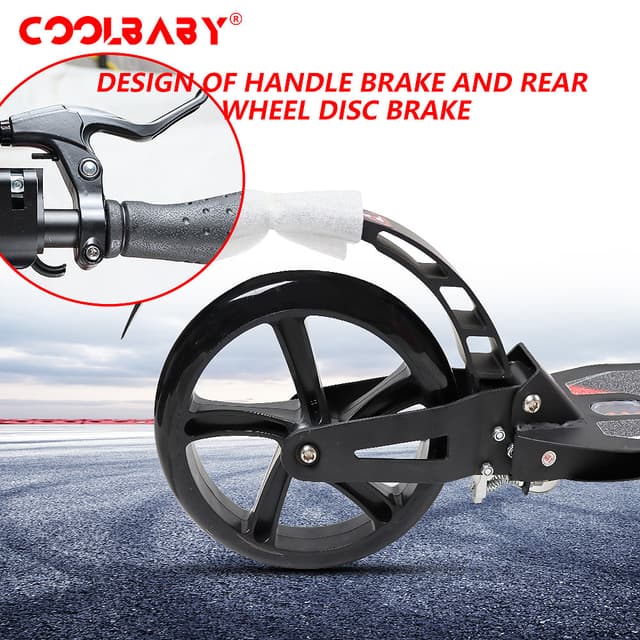 سكوتر ثنائي العجلات للأطفال والبالغين Cool Baby CS003 Folding Scooter For Adult Hight-Adjustable Scooter