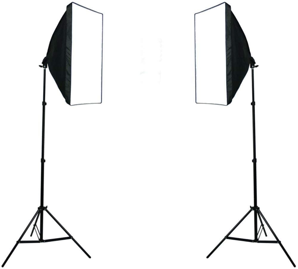 Cool Baby COOLBABY RGX Photography Rectangle Continuous SoftBox Lighting Kit 4pcs 50x70cm Softbox 2pcs Light Holder Stand Photo Studio Equipment Set