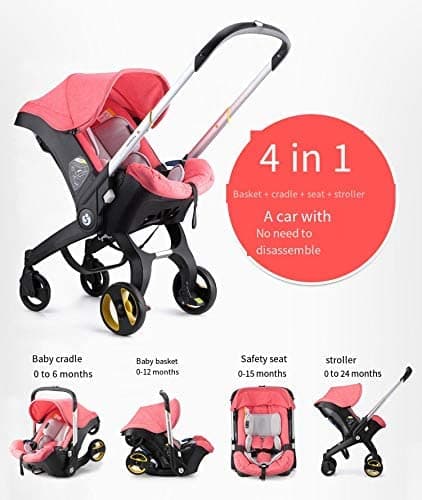 Cool Baby COOLBABY ETAQY01 Baby stroller car seat two-way baby carrier rocking chair cradle four-in-one stroller portable stroller foldable suspension wheel