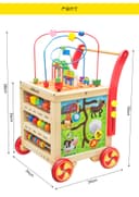 Cool Baby COOLBABY MZXBC Walkers Activity & Gear Kids Walker Infants 's Walker Wooden Baby Walker Puzzle Round Beads Learning Toys