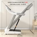 Cool Baby COOLBABY PBJ23 Fitness Automatic Treadmill - Foldable Motorized Walking & Running Machine - with 10 inch Touchscreen & Auto Incline