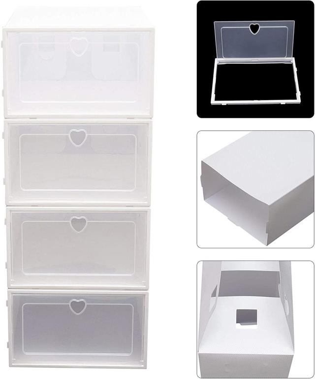 Cool Baby COOLBABY YLY010 24x Storage box Shoe box Shoe Storage box Transparent Shoe box Foldable Plastic drawer Stackable Storage Cabinet