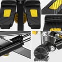 جهاز تمارين الارجل مع حبل المقاومة كول بيبي Cool Baby COOLBABY TBJ01 Mini Stepper Leg Bike Pedal at Home Trainer with Resistance Bands