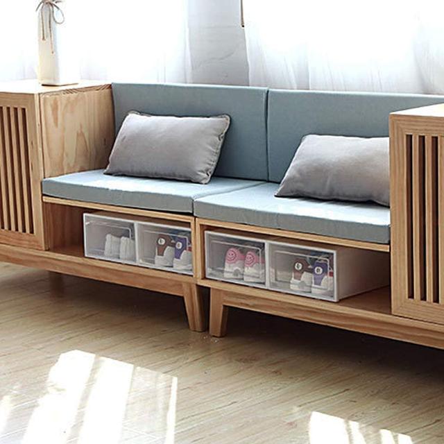 Cool Baby COOLBABY YLY010 24x Storage box Shoe box Shoe Storage box Transparent Shoe box Foldable Plastic drawer Stackable Storage Cabinet