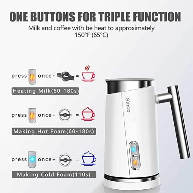 غلاية حليب بالرغوة Sinco Milk Frother
