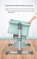 سرير اطفال متنقل قابل للطي والتفكيك مع مفصلات تعديل الارتفاع عادي وهزاز كول بيبي Coolbaby Portable Removable Crib Folding Adjustable Height Spliced-Size Crib Baby Crib